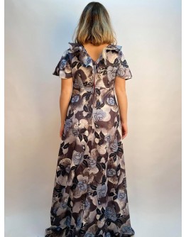 Vintage 70s maxi φλοράλ φόρεμα Μ