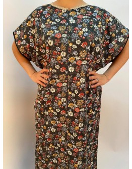 Vintage oversized φλοράλ φόρεμα