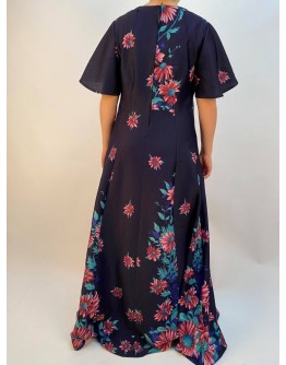 Vintage maxi floral dress XL