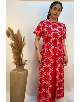 Vintage silk asian dress L