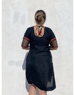 Vintage φόρεμα με κεντημένες χάντρες 