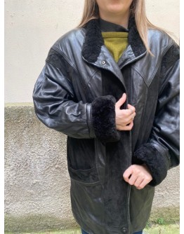 Vintage leather jacket L
