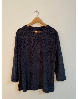 Vintage top with velvet details M-L