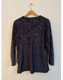 Vintage top with velvet details M-L