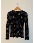 Vintage velvet top M-L