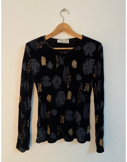 Vintage velvet top M-L