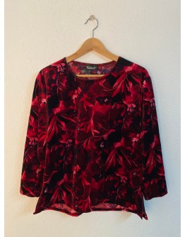 Vintage velvet top M-L
