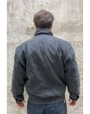 Vintage unisex μάλλινο bomber jacket L