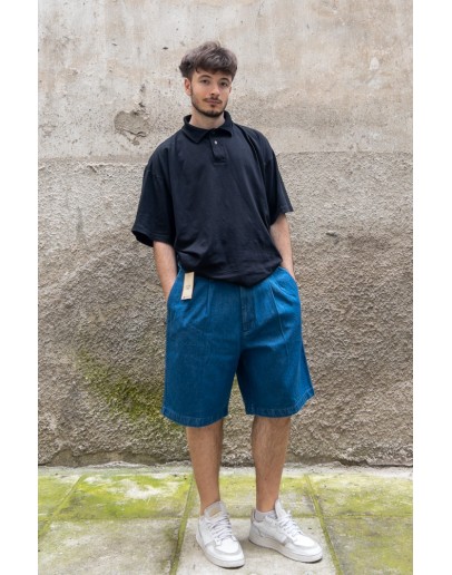 Vintage unisex τζιν βερμούδα L