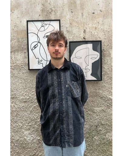 Vintage unisex κοτλέ πουκάμισο XL
