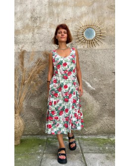 Vintage floral dress L