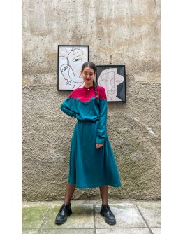 Vintage woolen dress M-L