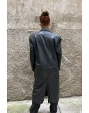 Vintage leather trench coat M