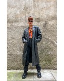 Vintage leather trench coat S-M
