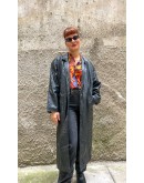 Vintage leather trench coat S-M