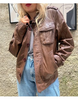 Vintage leather jacket S