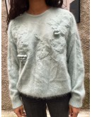 Vintage woolen knitted sweater S