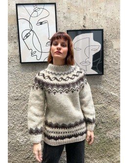 Vintage woolen knitted sweater S-M