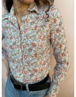Vintage floral shirt XS