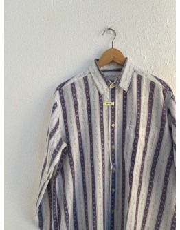 Vintage unisex ριγέ πουκάμισο