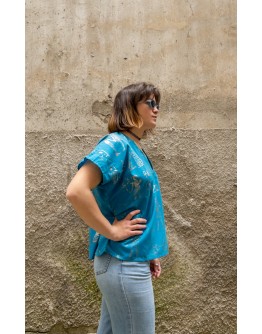 Vintage ethnic μπλουζάκι XL