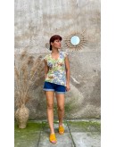 Vintage floral top M