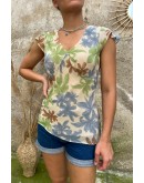 Vintage floral top M
