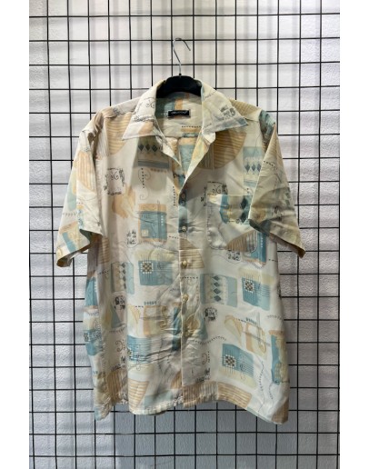 Vintage unisex εμπριμέ πουκάμισο S-M
