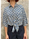 Vintage unisex εμπριμέ πουκάμισο L