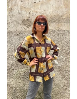 Vintage floral shirt L