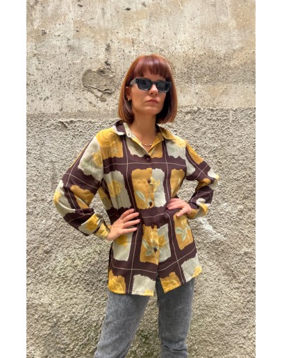 Vintage floral shirt L