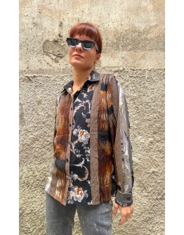 Vintage printed shirt M