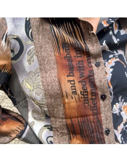 Vintage printed shirt M