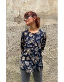 Vintage printed shirt M