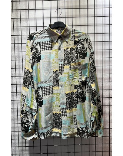 Vintage unisex εμπριμέ πουκάμισο L