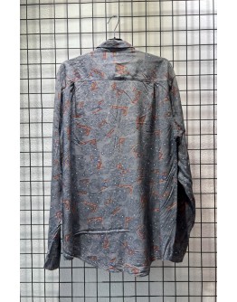 Vintage unisex εμπριμέ πουκάμισο M