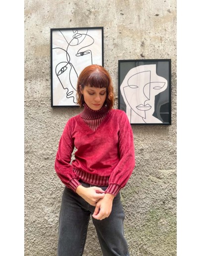 Vintage velvet top S