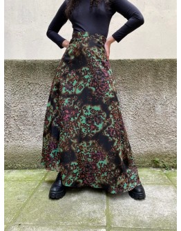 Vintage 70's floral skirt L