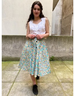 Vintage floral skirt XL