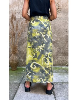 Vintage printed skirt ΧL