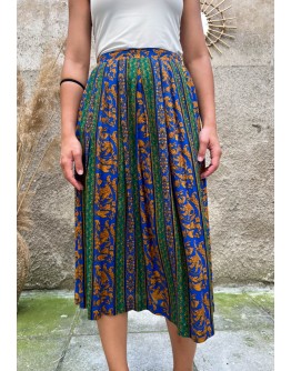 Vintage printed skirt S