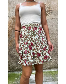 Vintage printed skirt S
