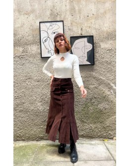 Vintage suede skirt  S-M