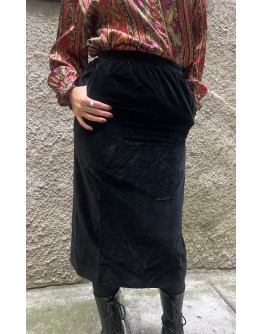 Vintage velvet skirt M