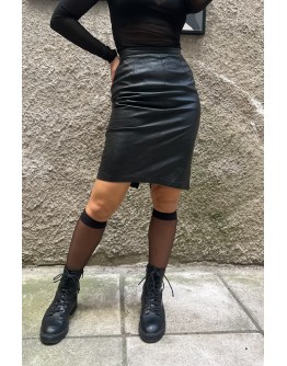 Vintage leather skirt XS