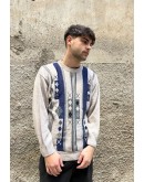 Vintage unisex πλεκτή μπλούζα M-L