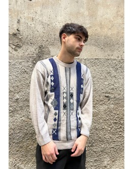 Vintage unisex πλεκτή μπλούζα M-L