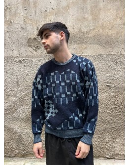 Vintage unisex μάλλινη μπλούζα M-L