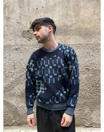 Vintage unisex μάλλινη μπλούζα M-L