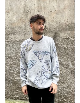 Vintage unisex πλεκτή μπλούζα XL